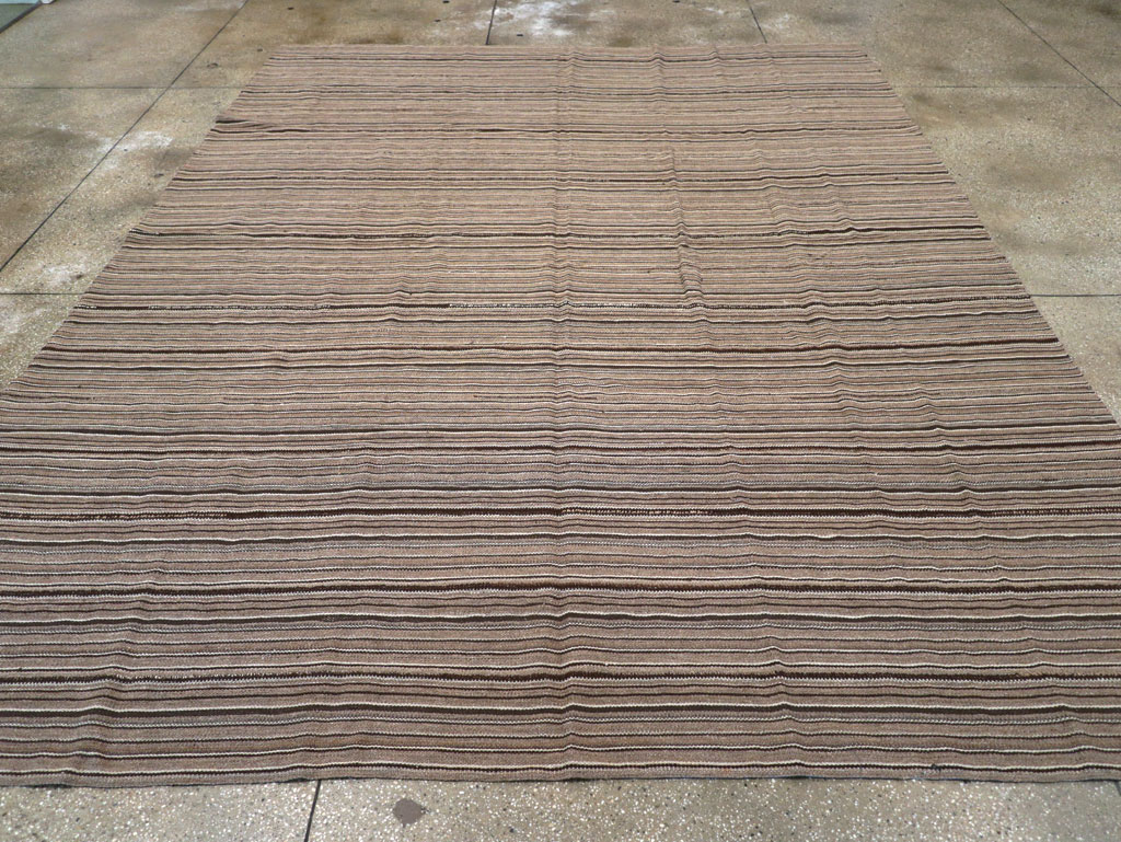 Vintage Turkish Flatweave Kilim Room Size Carpet, No.31530 - Gss