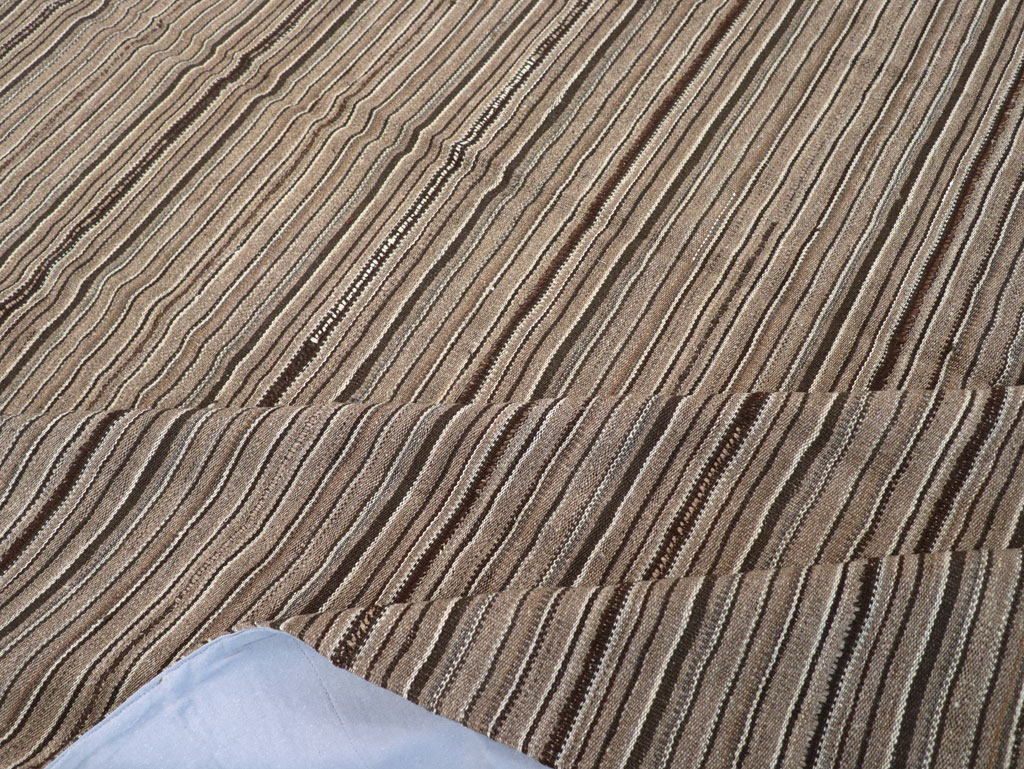 Vintage Turkish Flatweave Kilim Room Size Carpet, No.31530 - Gss