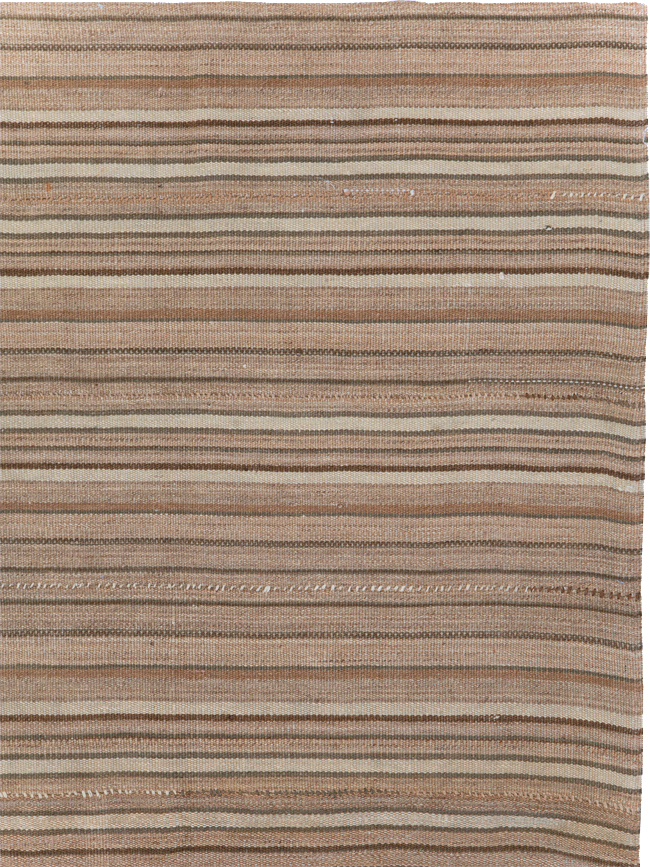 Vintage Persian Flatweave Kilim Accent Carpet, No.31532 - Gss