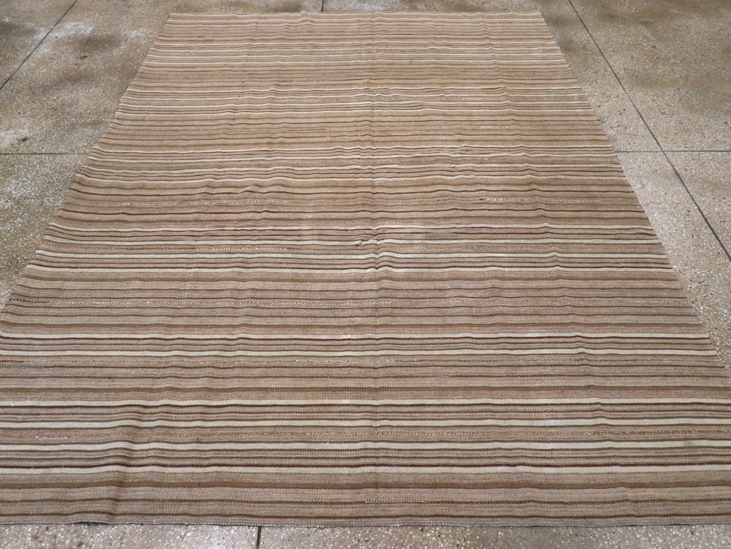 Vintage Persian Flatweave Kilim Accent Carpet, No.31532 - Gss