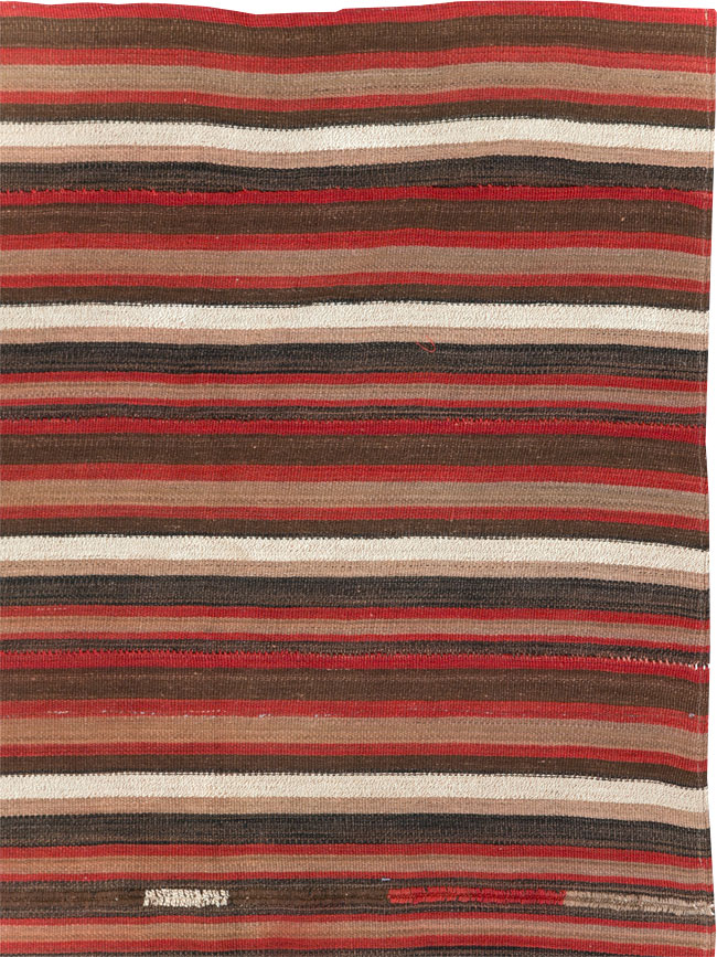 Vintage Turkish Flatweave Kilim Accent Carpet, No.31533 - Gss