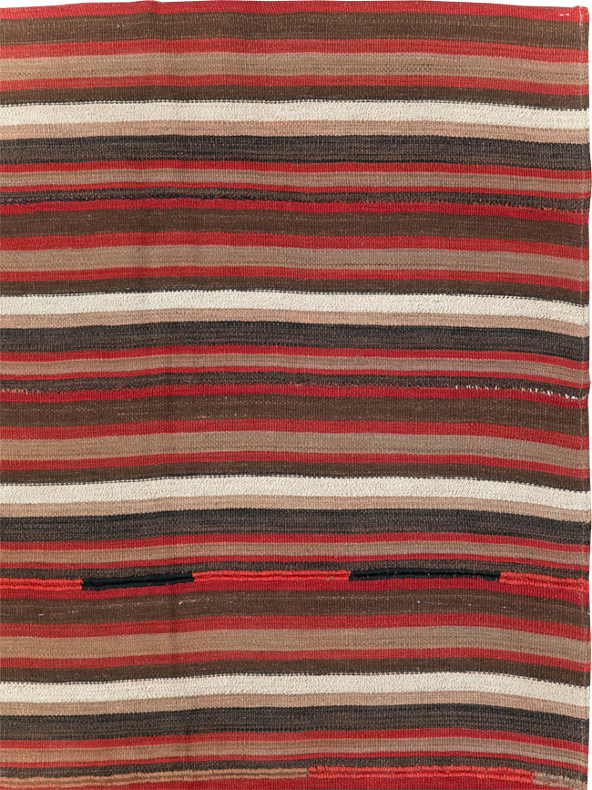 Vintage Turkish Flatweave Kilim Accent Carpet, No.31533 - Gss