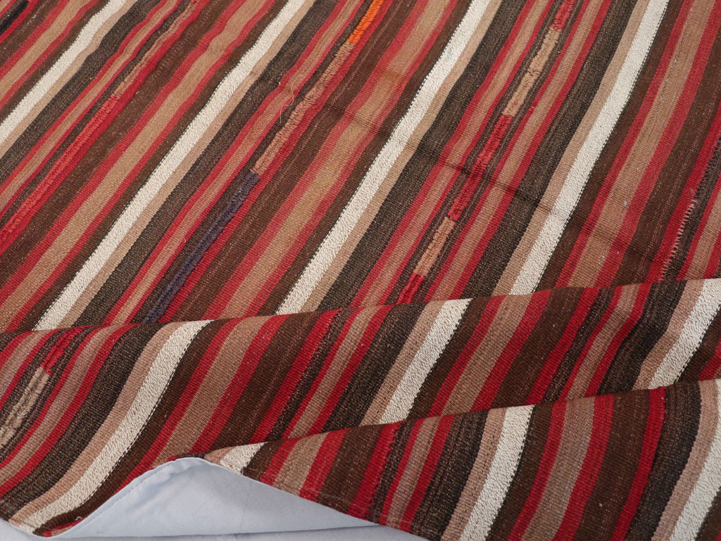 Vintage Turkish Flatweave Kilim Accent Carpet, No.31533 - Gss