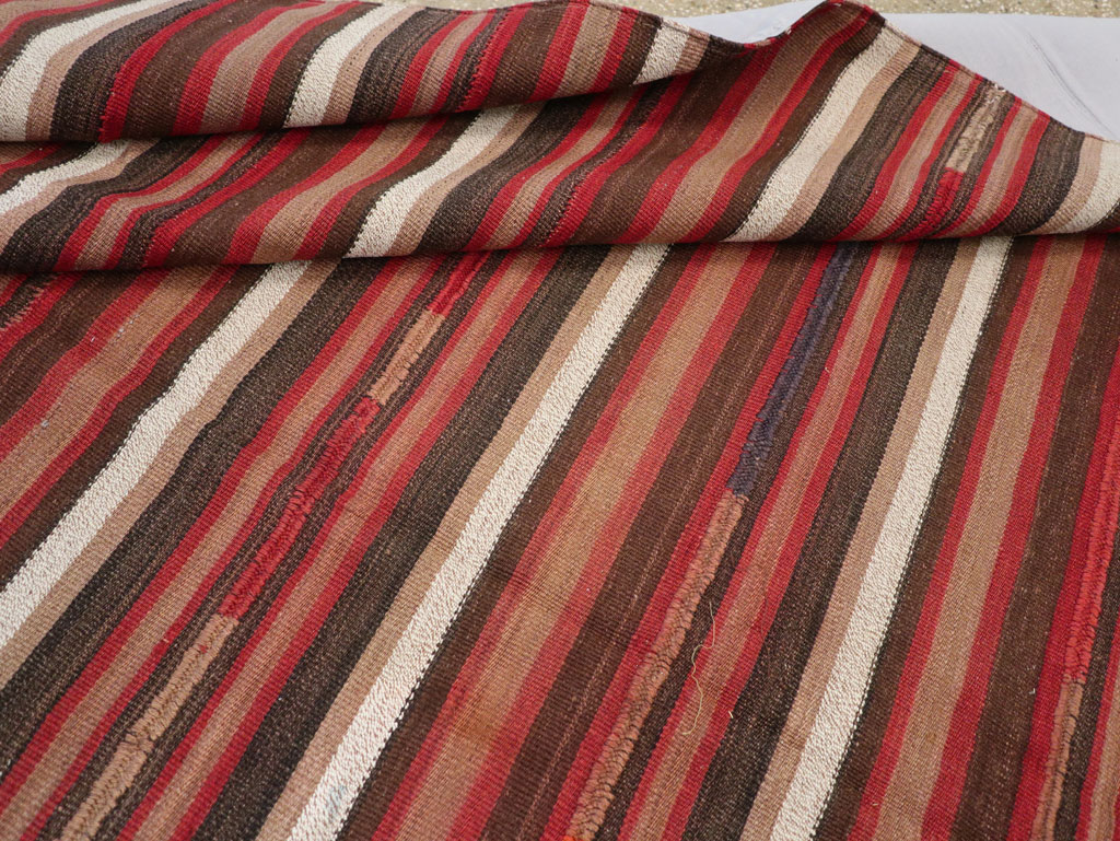 Vintage Turkish Flatweave Kilim Accent Carpet, No.31533 - Gss