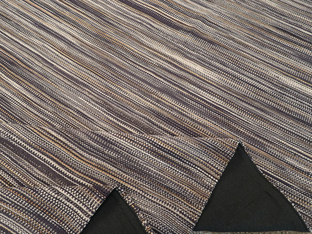 Modern Turkish Flatweave Kilim Room Size Carpet, No.31539 - Gss