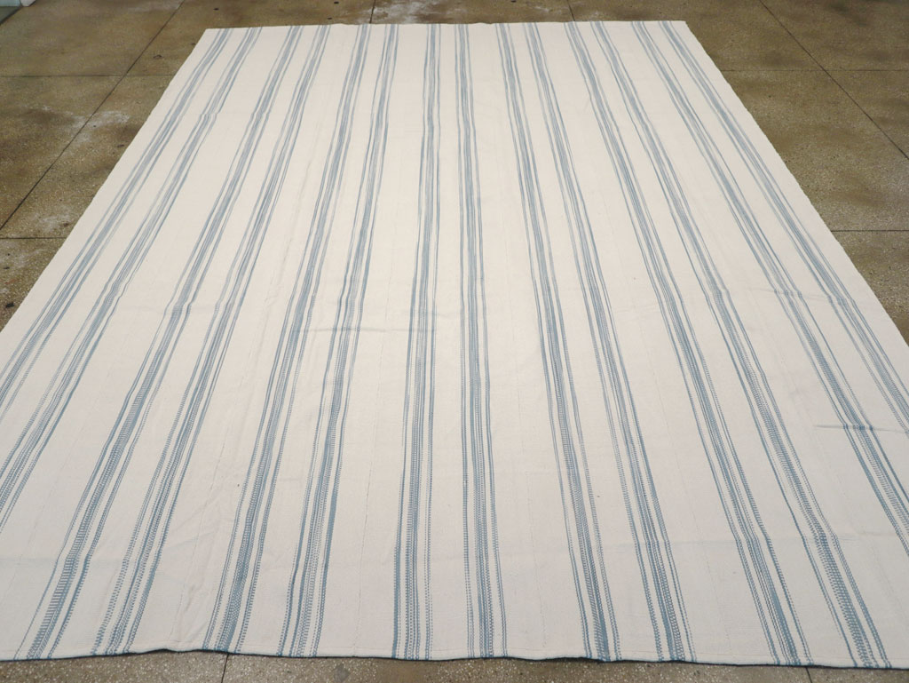 Modern Turkish Flatweave Room Size Carpet, No.31540 - Gss