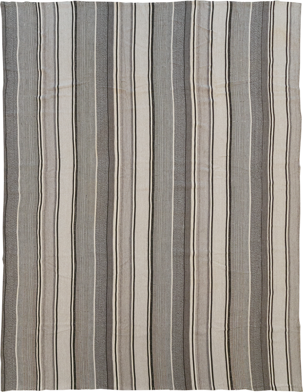 Modern Turkish Flatweave Large Room Size Carpet, No.31541 - Gss