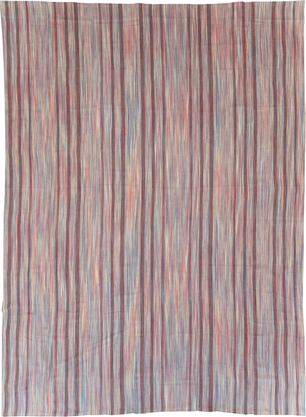 Modern Turkish Flatweave Room Size Carpet, No.31545 - Gss