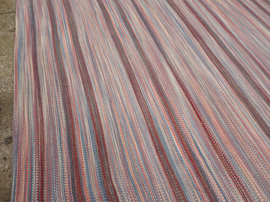 Modern Turkish Flatweave Room Size Carpet, No.31545 - Gss