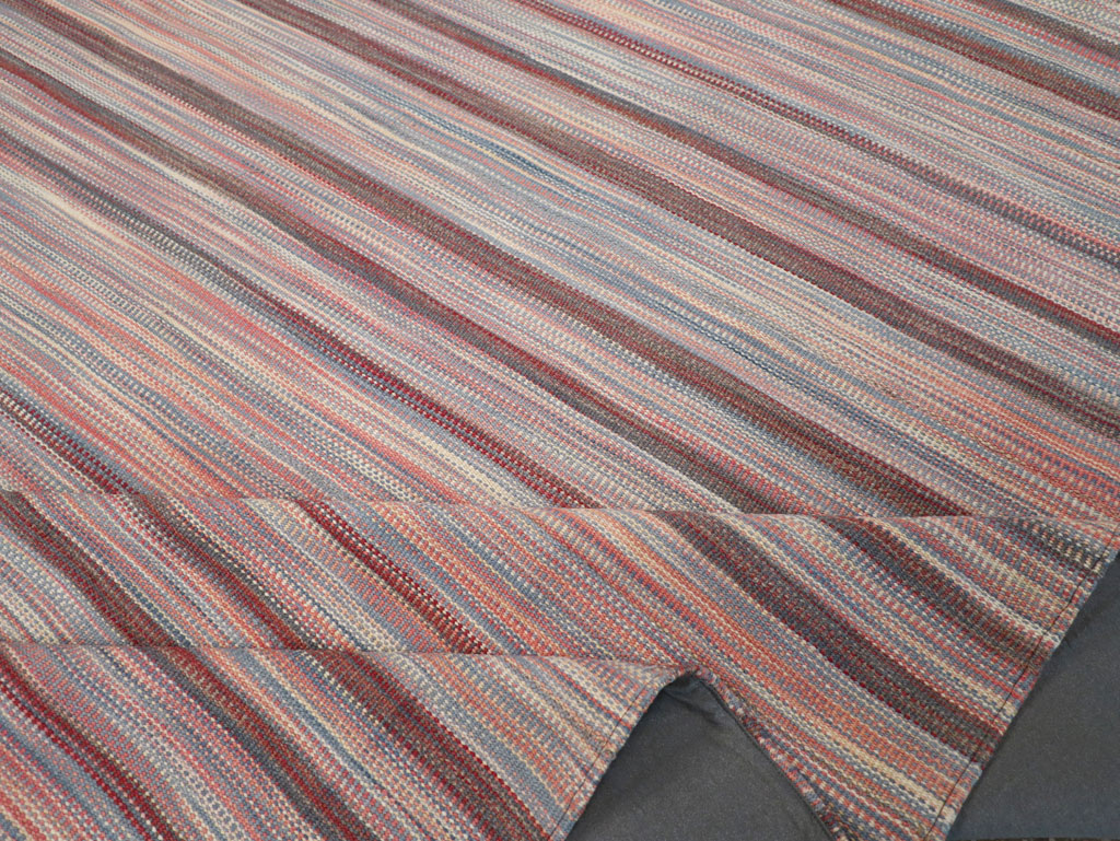Modern Turkish Flatweave Room Size Carpet, No.31545 - Gss