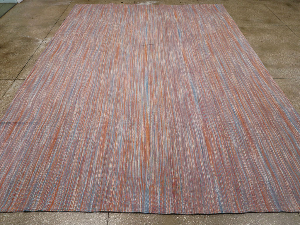 Modern Turkish Flatweave Room Size Carpet, No.31546 - Gss