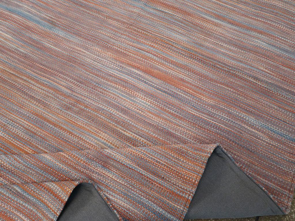 Modern Turkish Flatweave Room Size Carpet, No.31546 - Gss