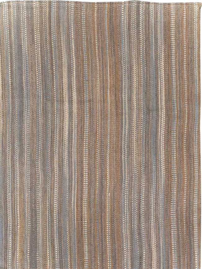 Modern Turkish Flatweave Room Size Carpet, No.31547 - Gss