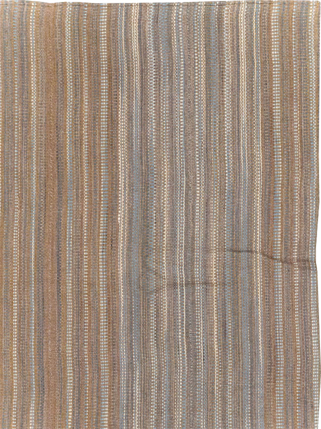 Modern Turkish Flatweave Room Size Carpet, No.31547 - Gss