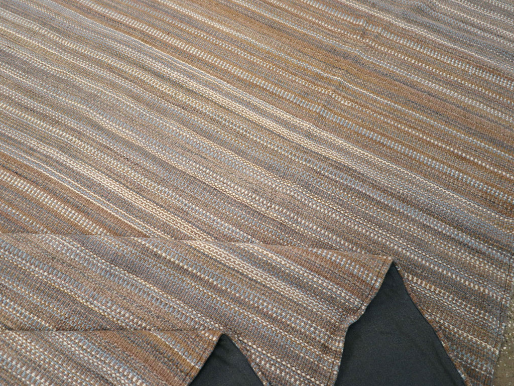 Modern Turkish Flatweave Room Size Carpet, No.31547 - Gss