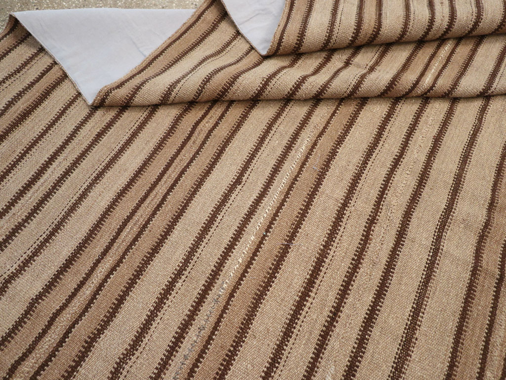 Vintage Turkish Flatweave Kilim Square Room Size Carpet, No.31550 - Gss