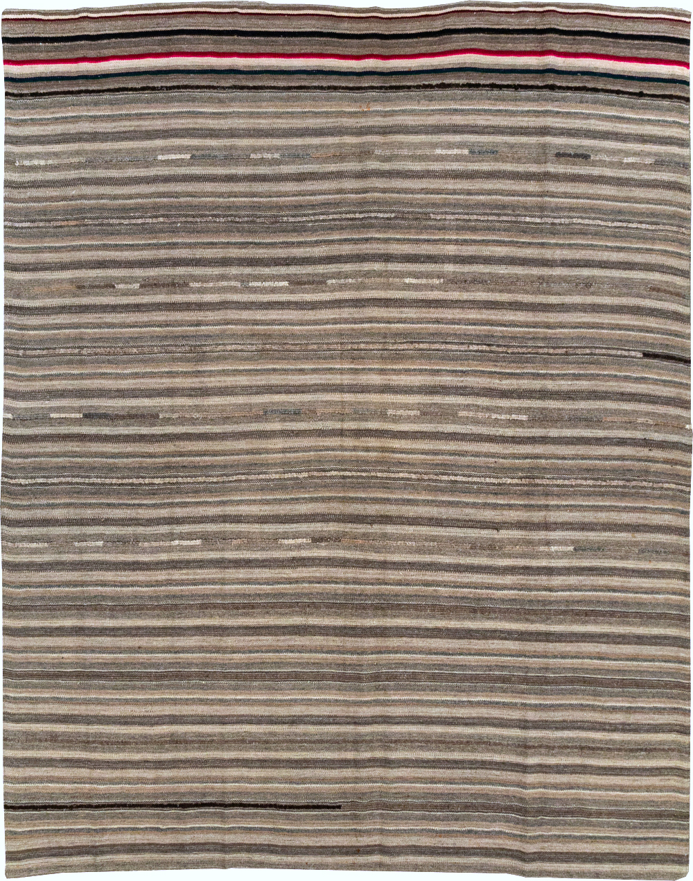 Vintage Turkish Flatweave Kilim Small Room Size Carpet, No.31553 - Gss