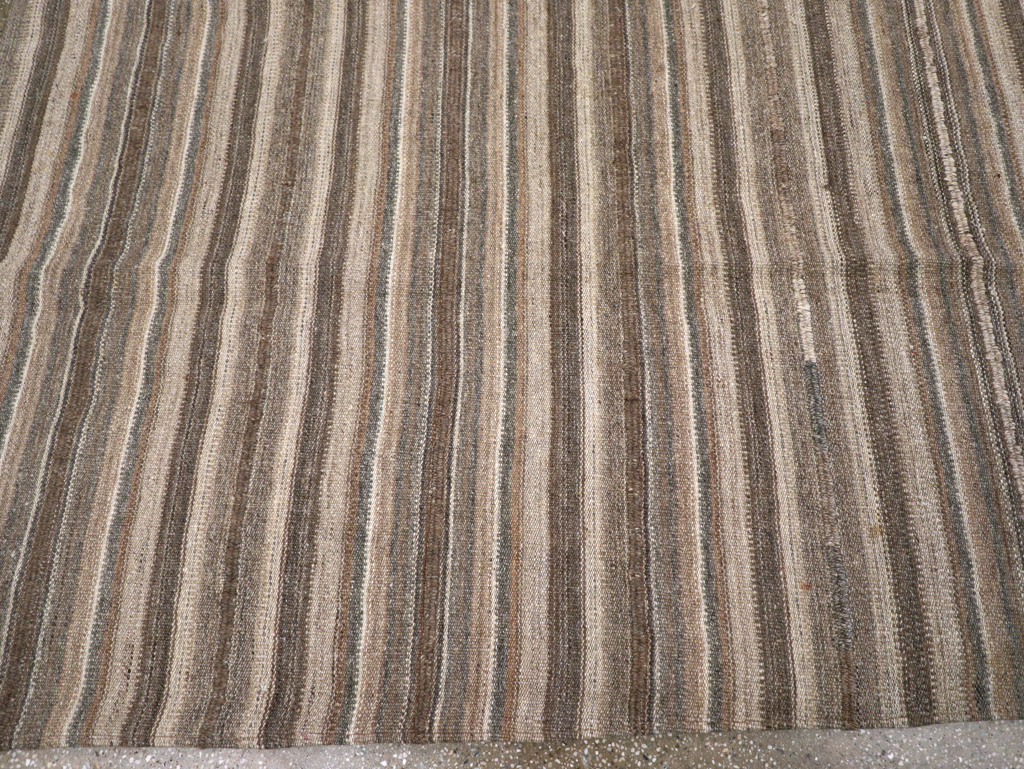 Vintage Turkish Flatweave Kilim Small Room Size Carpet, No.31553 - Gss