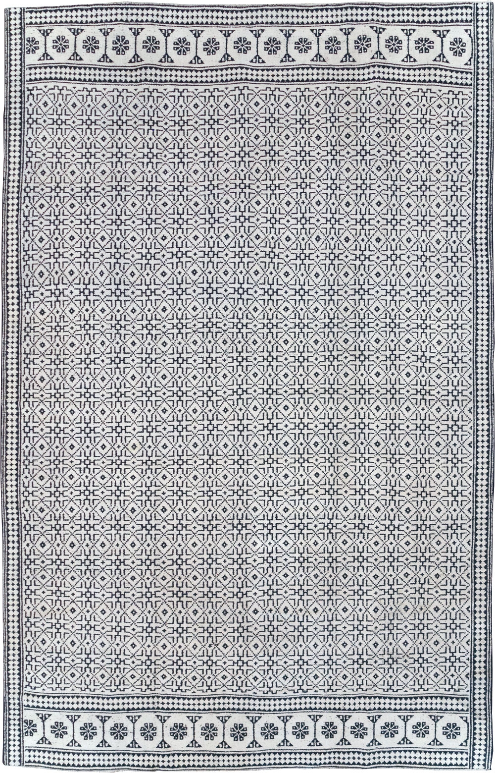 Vintage Persian Flatweave Kilim Room Size Carpet, No.31555 - Gss