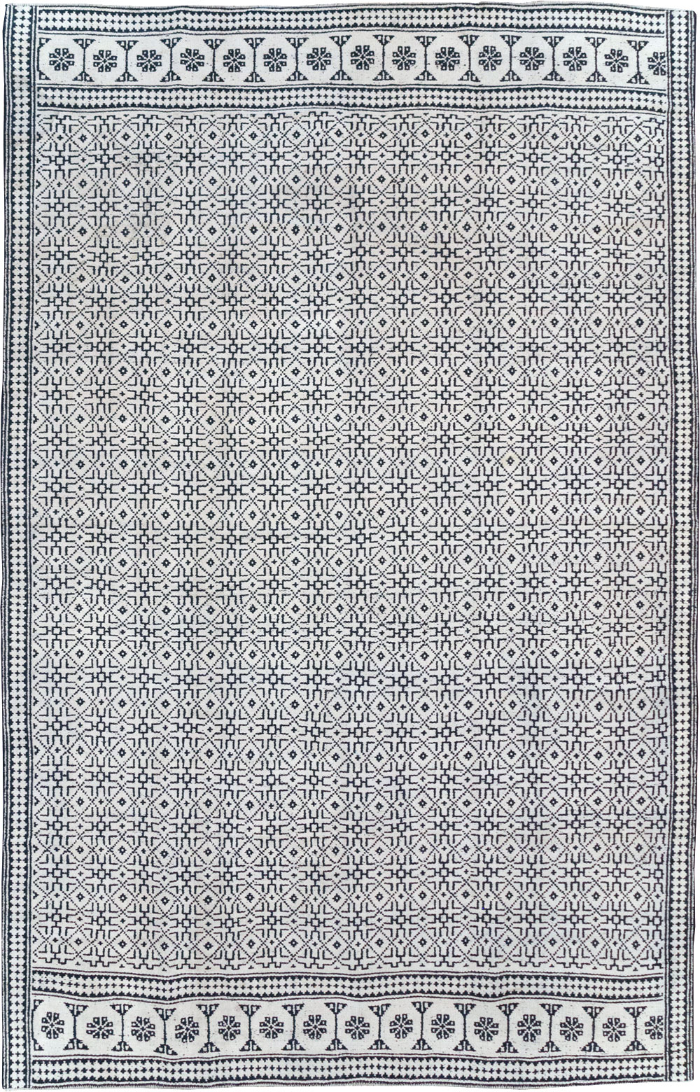 Vintage Persian Flatweave Kilim Room Size Carpet, No.31555 - Gss