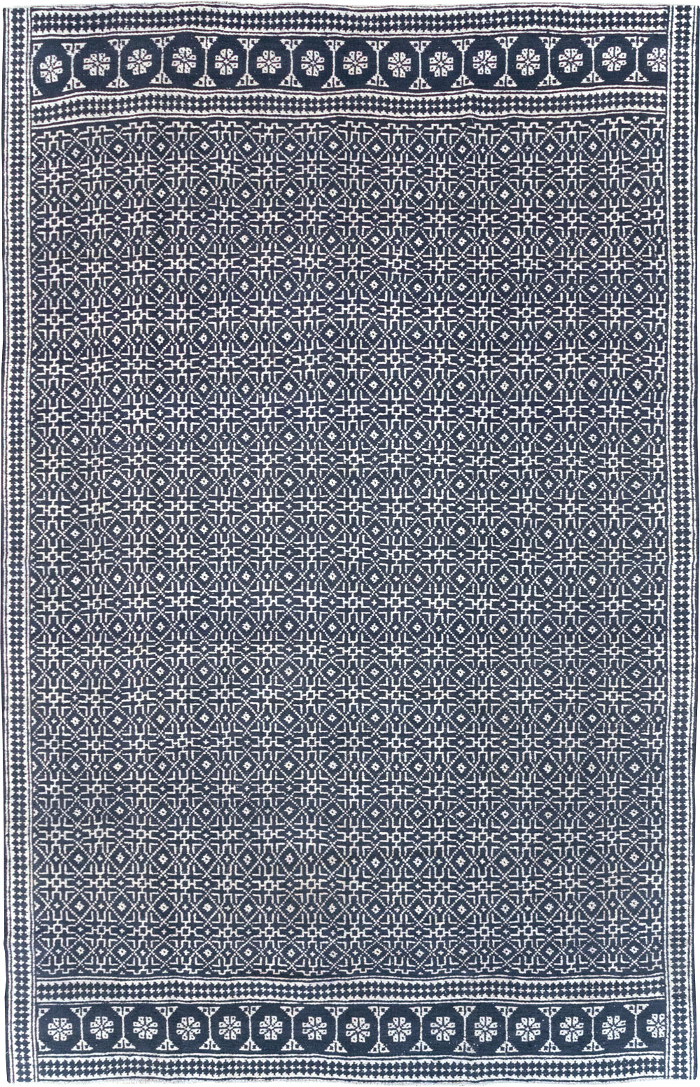 Vintage Persian Flatweave Kilim Room Size Carpet, No.31555 - Gss