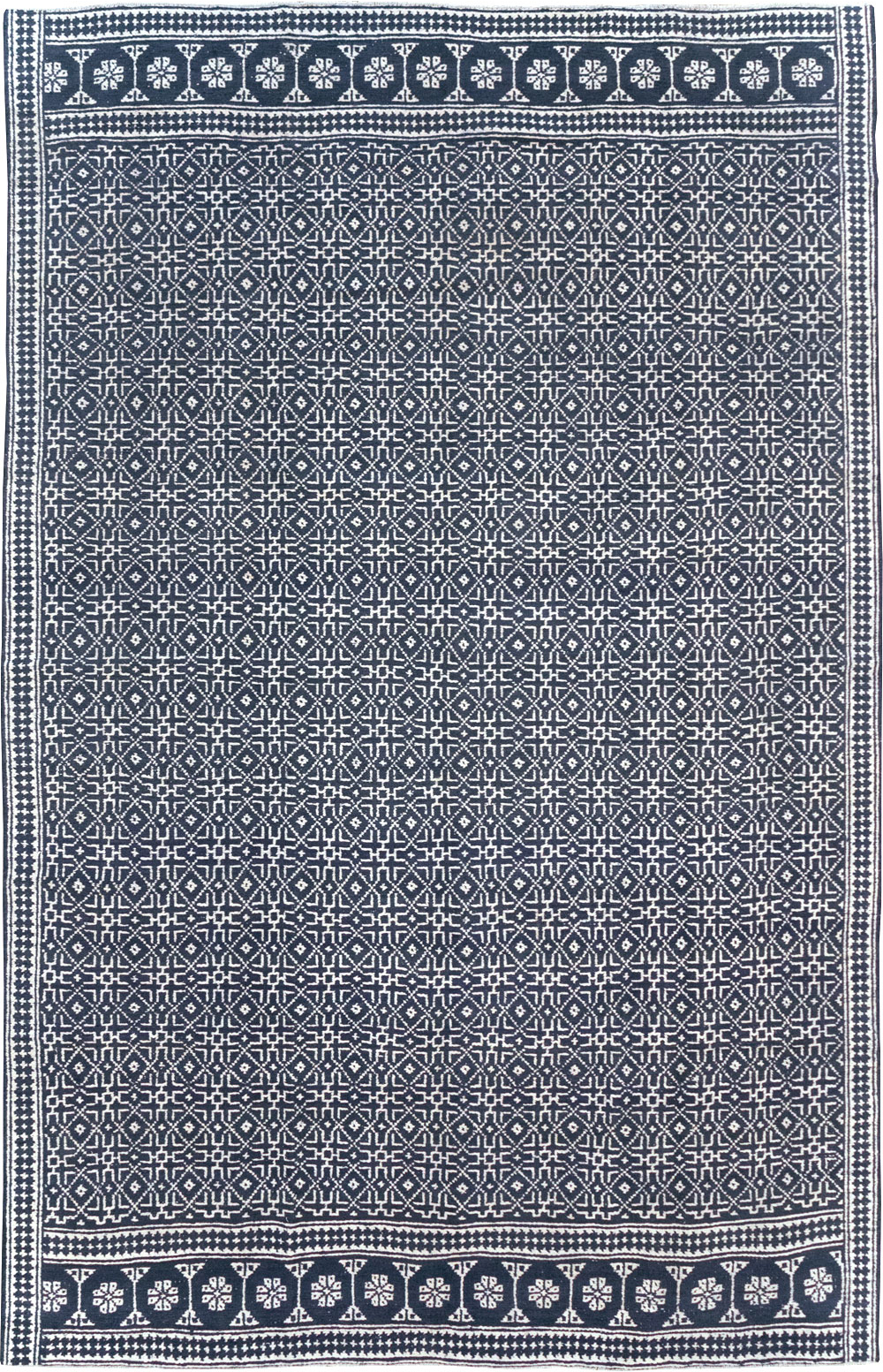 Vintage Persian Flatweave Kilim Room Size Carpet, No.31555 - Gss