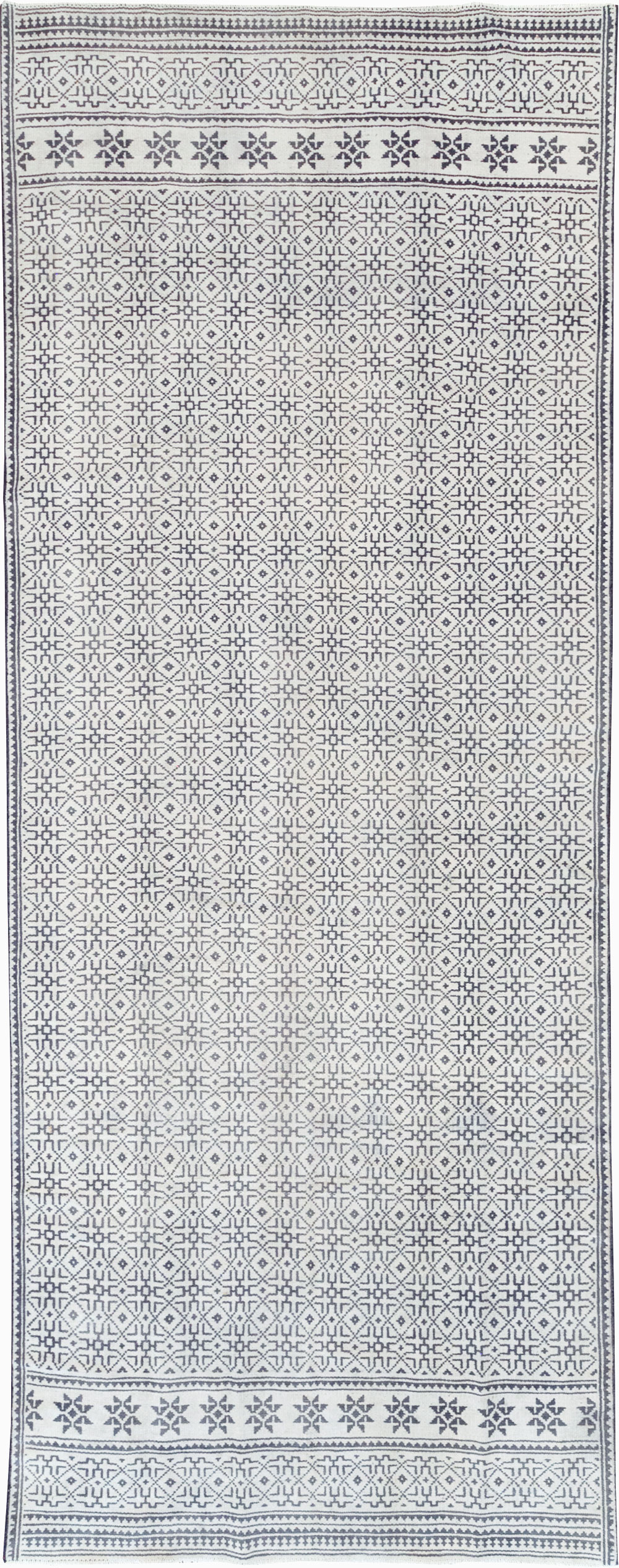 Vintage Persian Flatweave Gallery Carpet, No.31556 - Gss