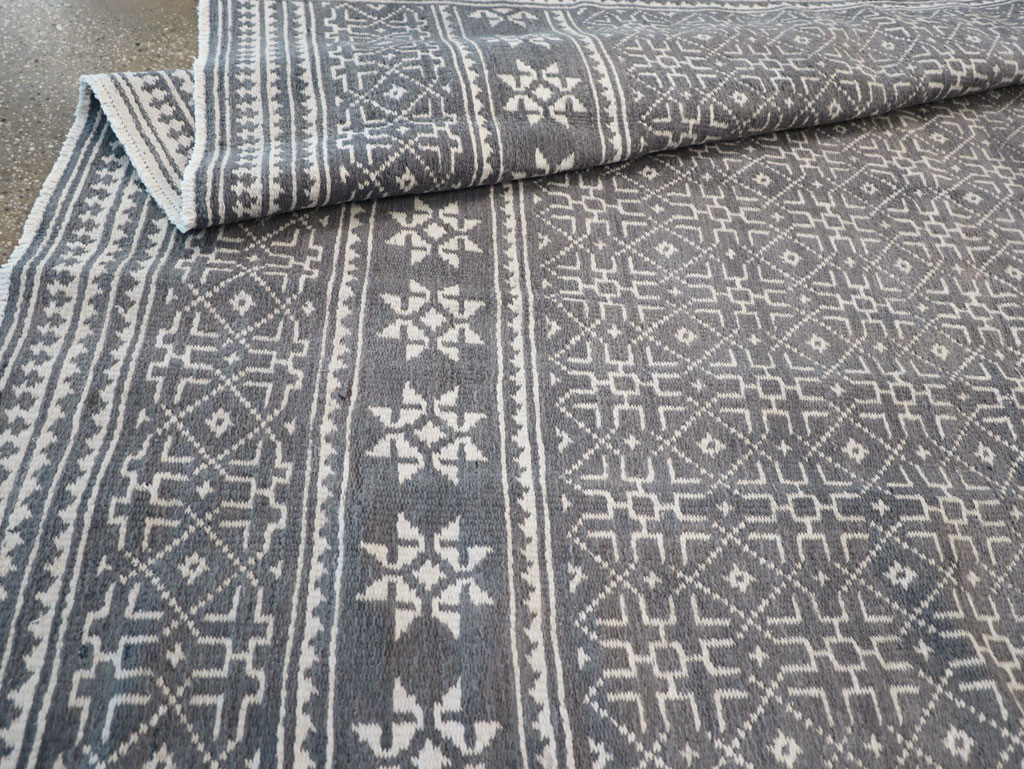 Vintage Persian Flatweave Gallery Carpet, No.31556 - Gss