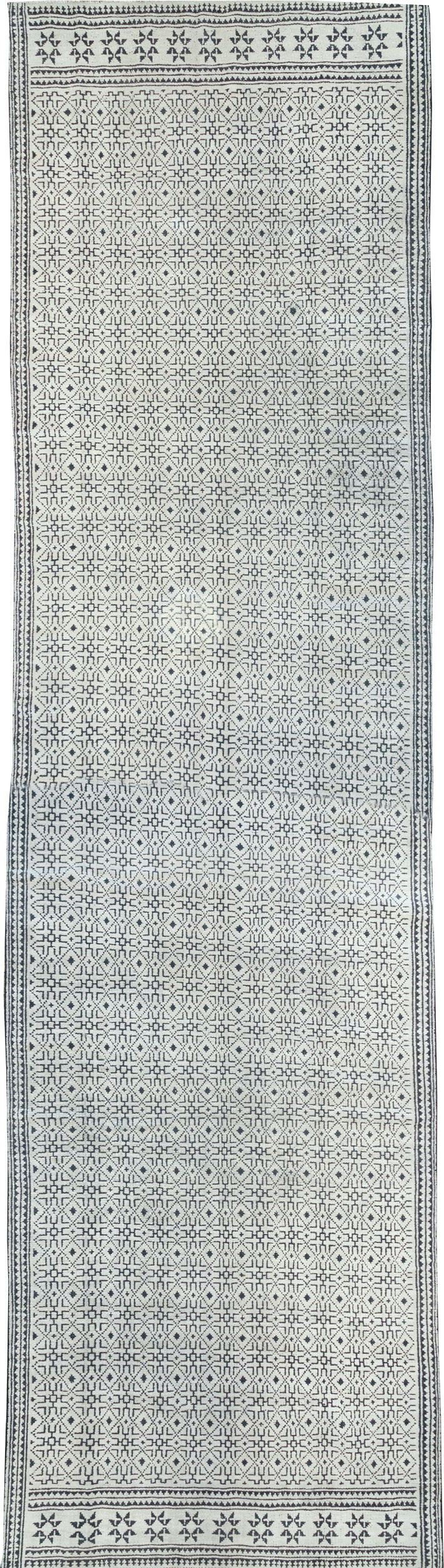 Vintage Persian Flatweave Long and Narrow Gallery Carpet, No.31557 - Gss