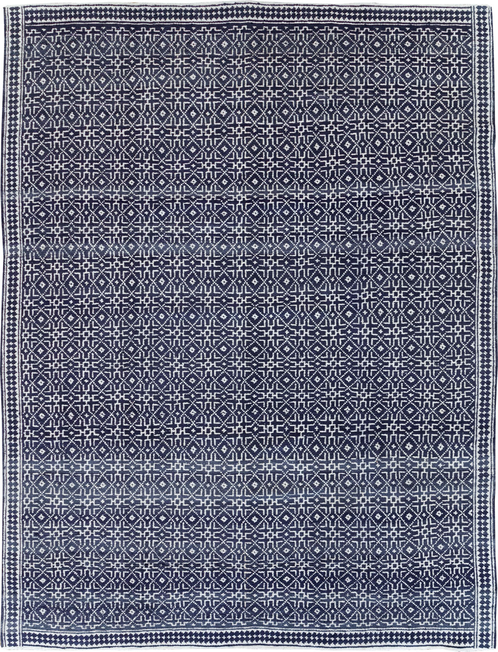 Vintage Persian Flatweave Room Size Carpet, No.31558 - Gss