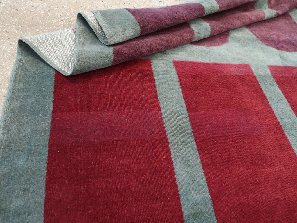 Vintage Anatolian Deco Style Carpet, No.31562 - Gss