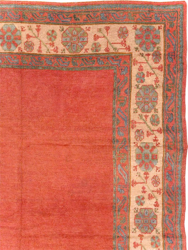Antique Turkish Oushak Carpet, No.31567 - Gss