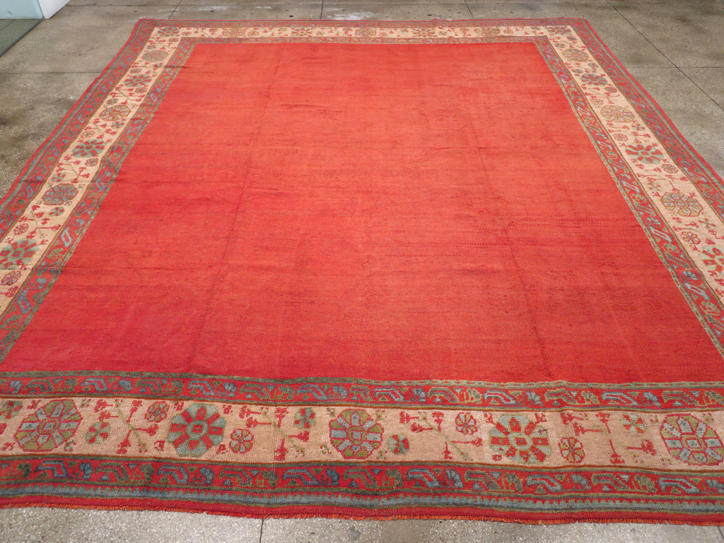 Antique Turkish Oushak Carpet, No.31567 - Gss