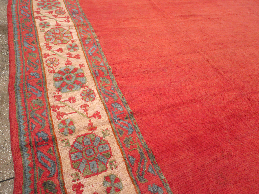 Antique Turkish Oushak Carpet, No.31567 - Gss