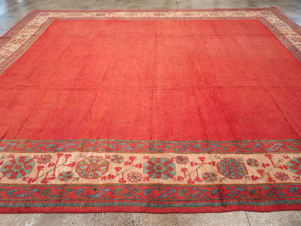 Antique Turkish Oushak Carpet, No.31567 - Gss