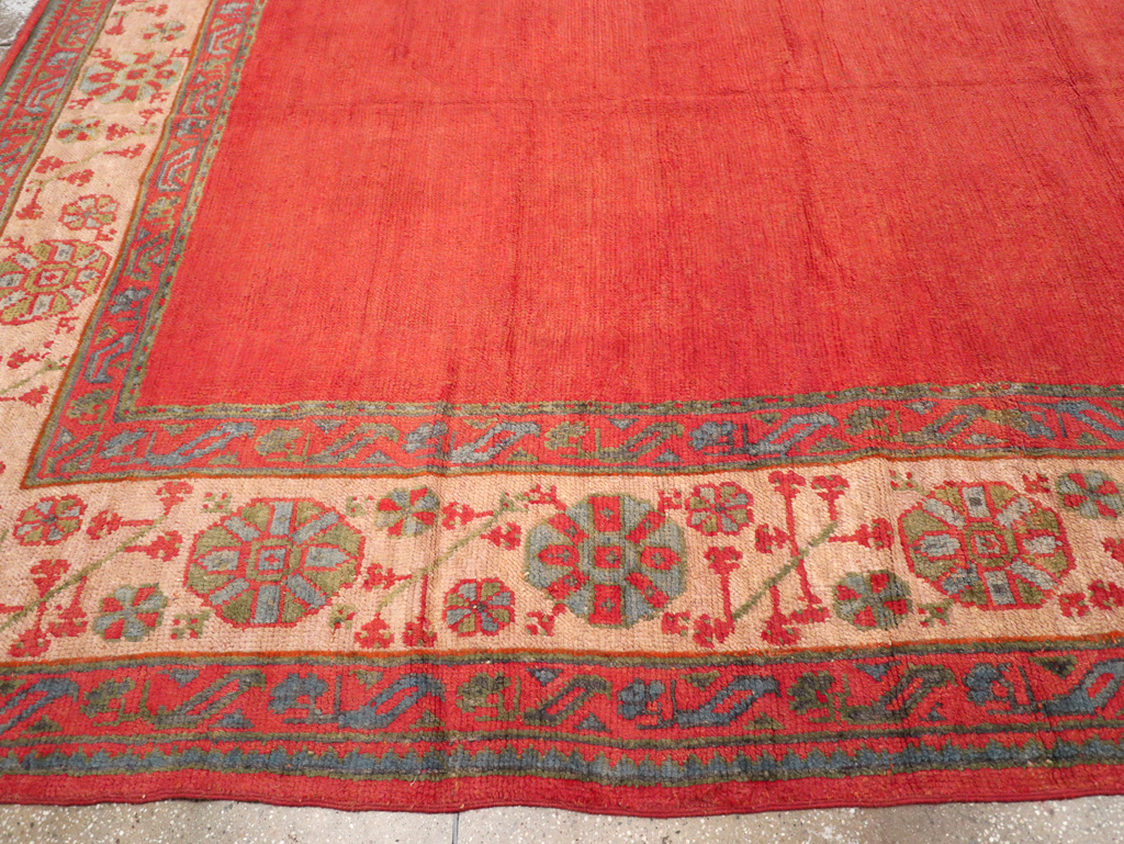 Antique Turkish Oushak Carpet, No.31567 - Gss