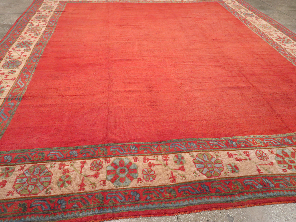 Antique Turkish Oushak Carpet, No.31567 - Gss