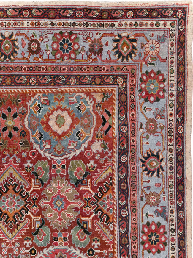 Vintage Persian Mahal Square Room Size Carpet, No.31568 - Gss