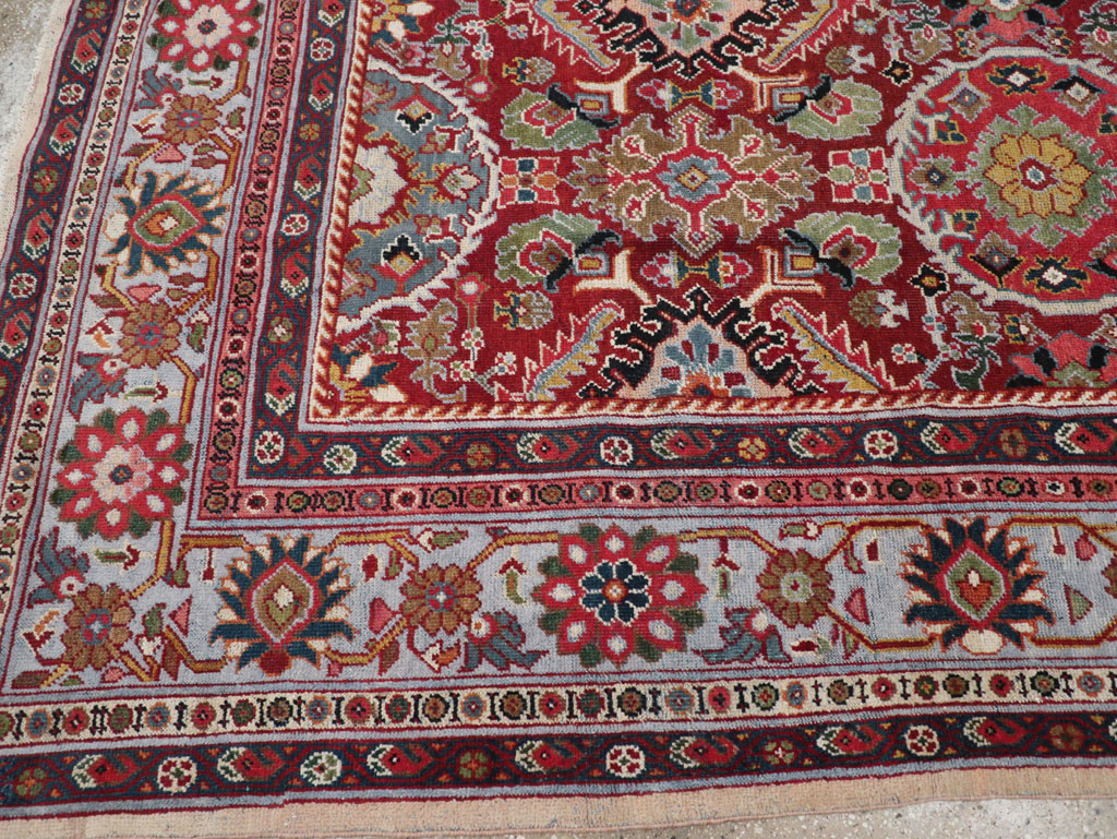 Vintage Persian Mahal Square Room Size Carpet, No.31568 - Gss