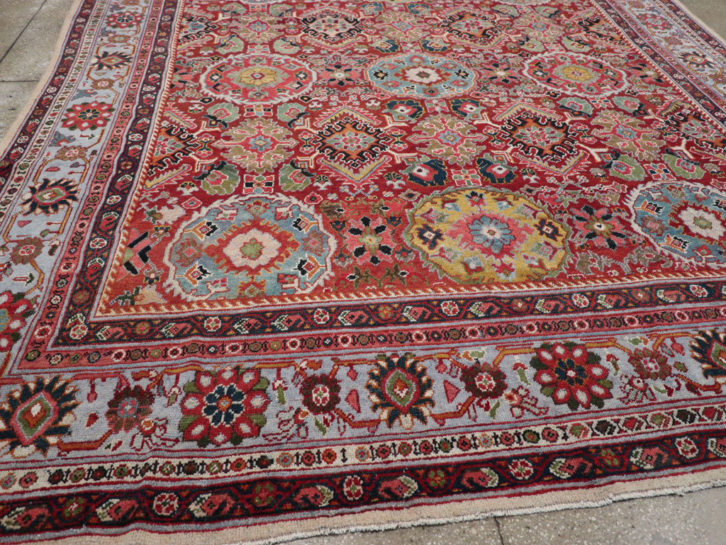 Vintage Persian Mahal Square Room Size Carpet, No.31568 - Gss