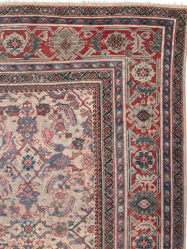 Antique Persian Mahal Accent Carpet, No.31572 - Gss