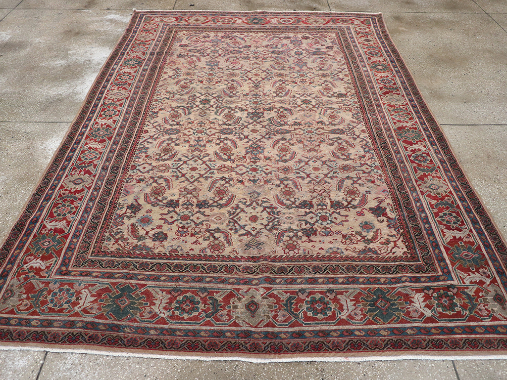 Antique Persian Mahal Accent Carpet, No.31572 - Gss