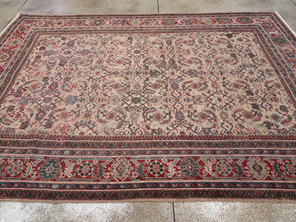 Antique Persian Mahal Accent Carpet, No.31572 - Gss