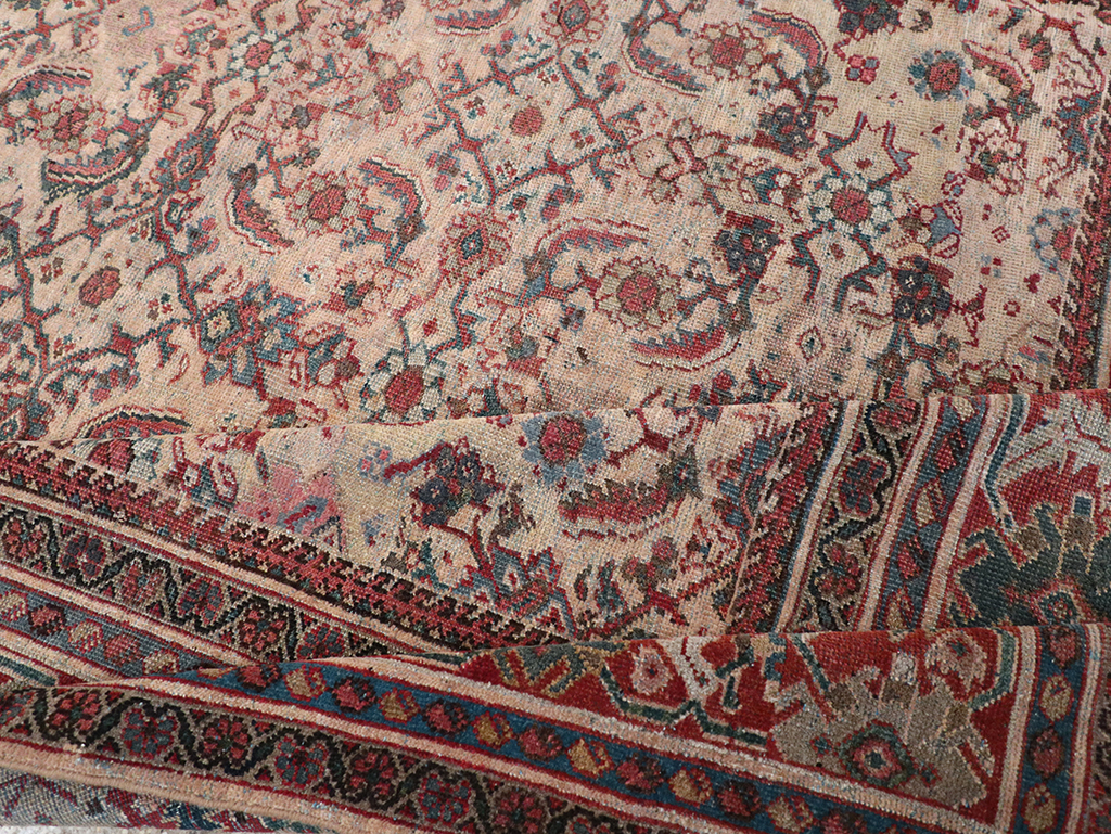Antique Persian Mahal Accent Carpet, No.31572 - Gss