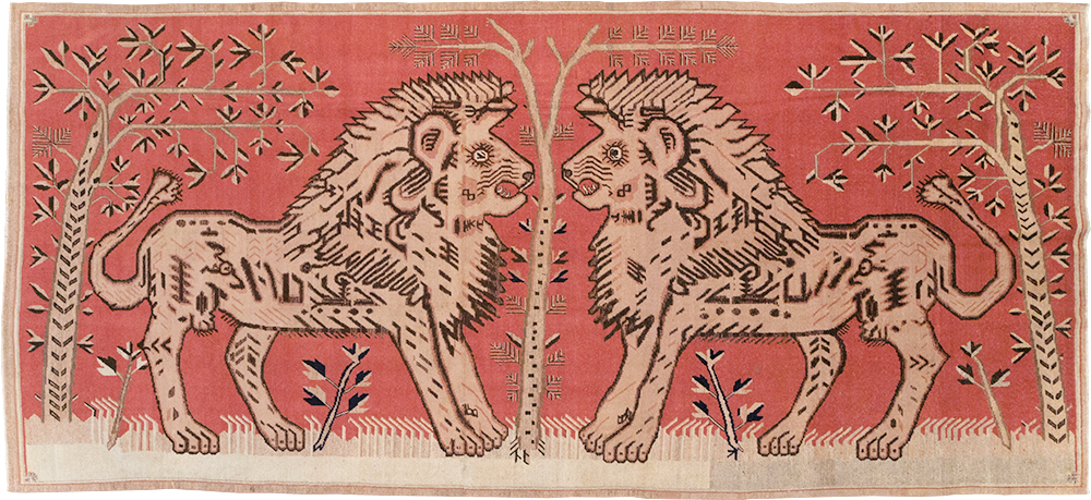 Antique Pictorial Khotan Rug, No.31574 - Gss