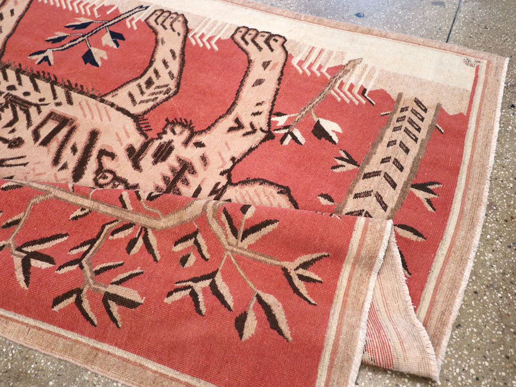 Antique Pictorial Khotan Rug, No.31574 - Gss