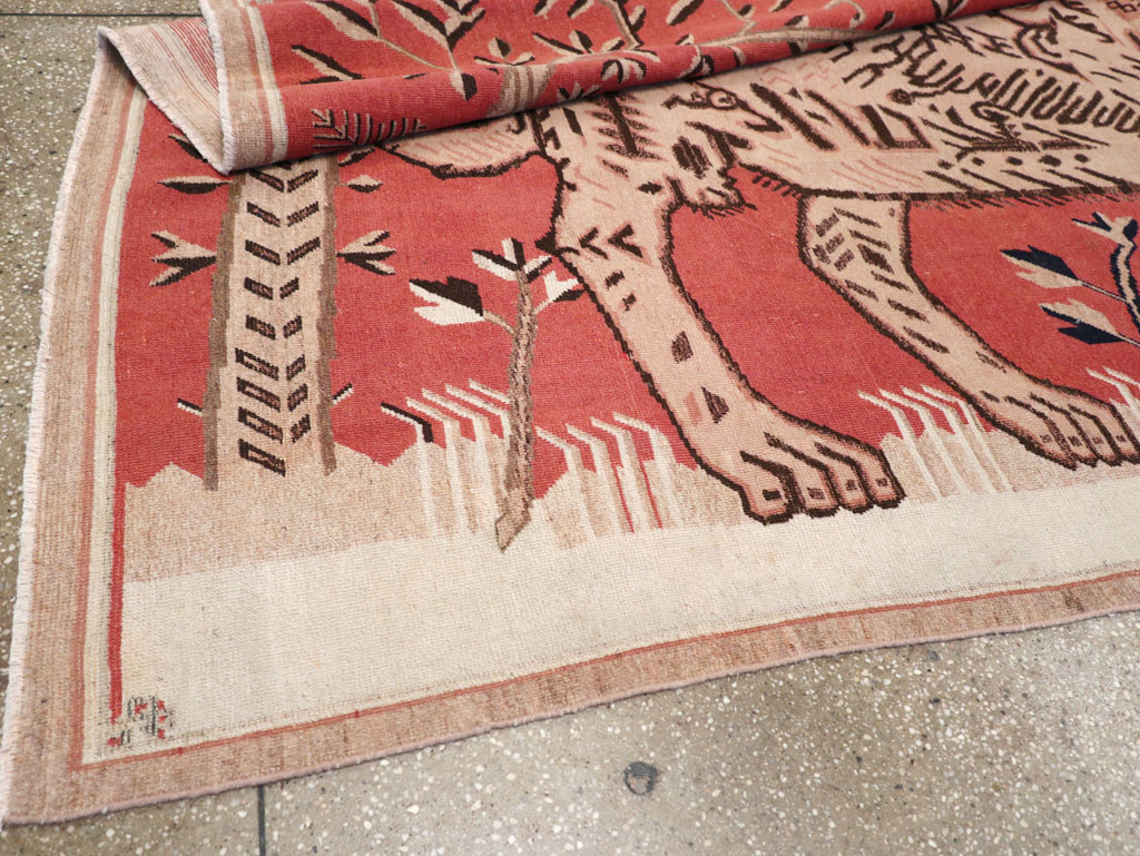 Antique Pictorial Khotan Rug, No.31574 - Gss