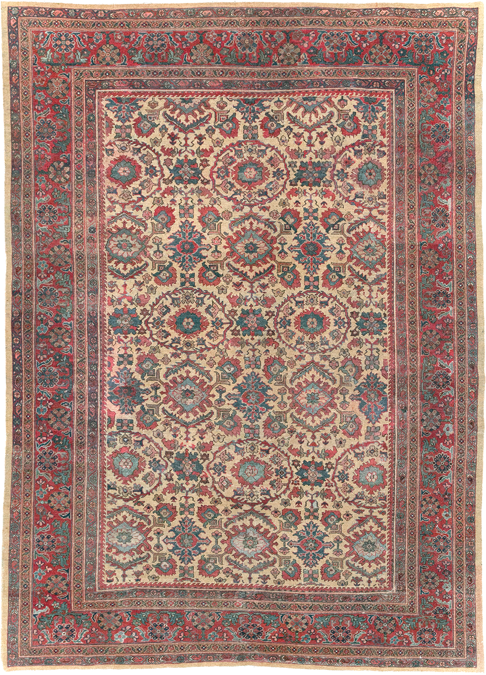 Antique Persian Mahal Carpet, No.31576 - Gss