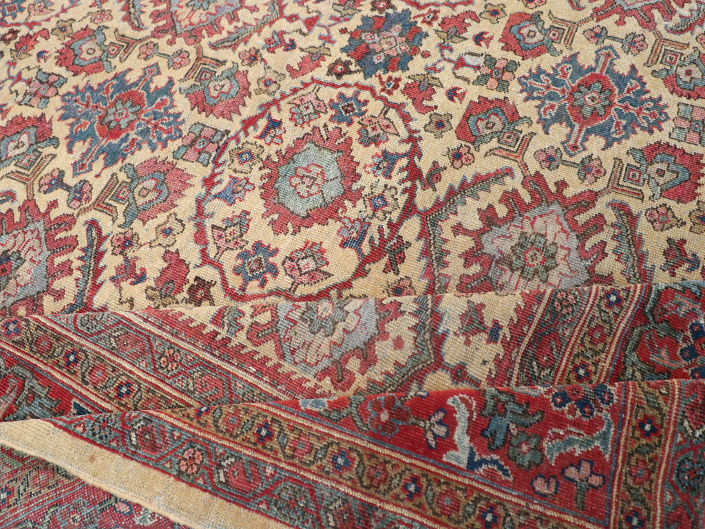 Antique Persian Mahal Carpet, No.31576 - Gss