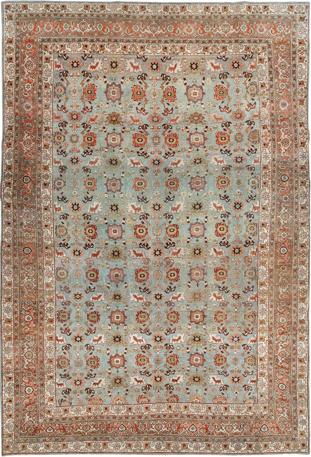 Antique Persian Bidjar Room Size Carpet, No.31577 - Gss